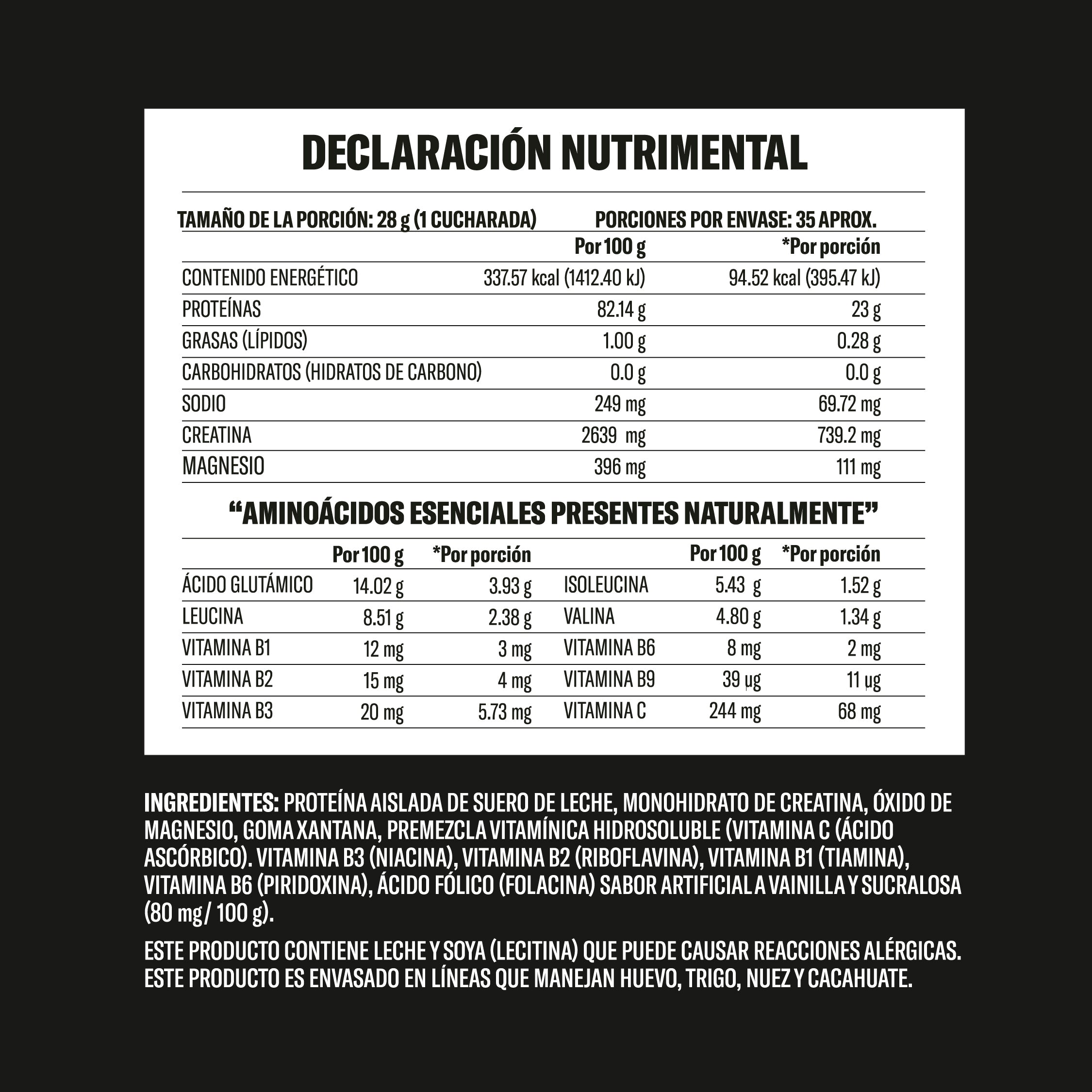 Proteína Isolate 1kg